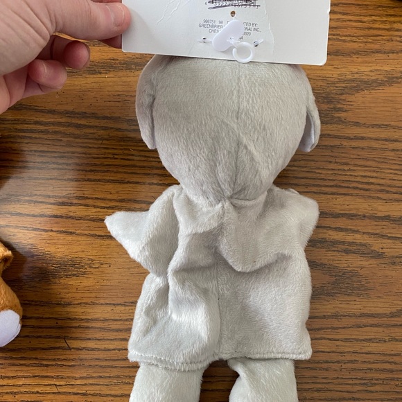 3 NWT Plush Animal Hand Puppets Dog Panda Bear Elephant - Picture 10 of 10